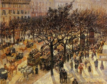 boulevard des italiens tarde 1897 Camille Pissarro parisino Pinturas al óleo
